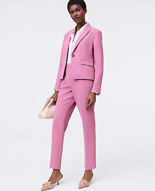 Ann Taylor The Petite Relaxed Ankle Pant in Fluid Crepe sold by Ann Taylor