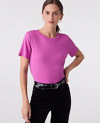 Ann Taylor Petite Weekend Collection Crew Neck Tee sold by Ann Taylor