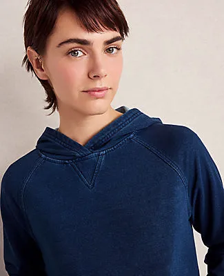 Ann Taylor Haven Well Within Indigo Cotton Terry Hoodie sold by Ann Taylor product image thumbnail 2