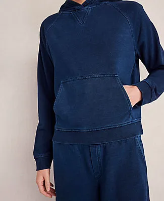Ann Taylor Haven Well Within Indigo Cotton Terry Hoodie sold by Ann Taylor product image thumbnail 3