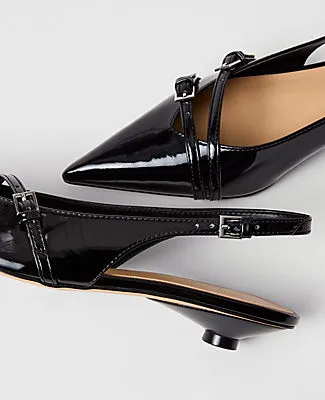 Ann Taylor Strappy Patent Slingback Pump sold by Ann Taylor product image thumbnail 2
