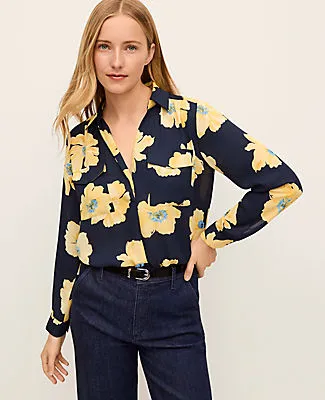 Ann Taylor Floral Camp Shirt sold by Ann Taylor