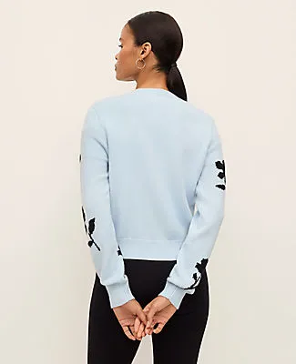 Ann Taylor Floral Jacquard Cardigan sold by Ann Taylor product image thumbnail 2