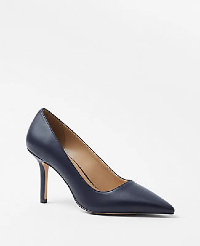 Ann Taylor Mae Leather Pump sold by Ann Taylor