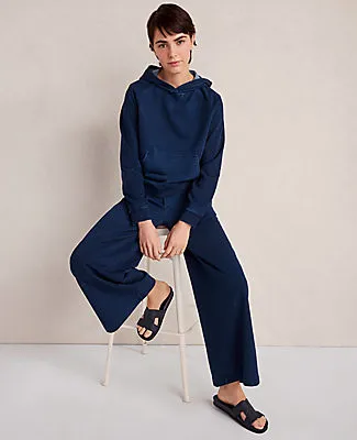 Ann Taylor Haven Well Within Indigo Cotton Terry Hoodie sold by Ann Taylor product image thumbnail 4