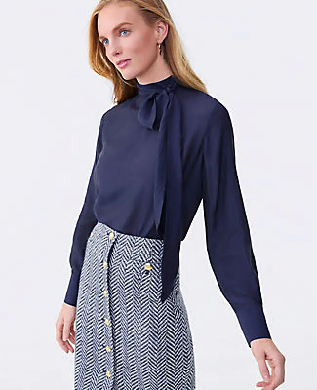 Ann Taylor Bow Blouse sold by Ann Taylor