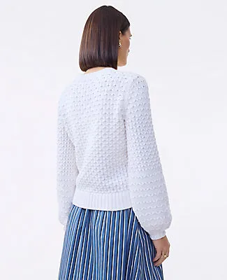 Ann Taylor Petite Honeycomb Cable Crew Neck Sweater sold by Ann Taylor product image thumbnail 2
