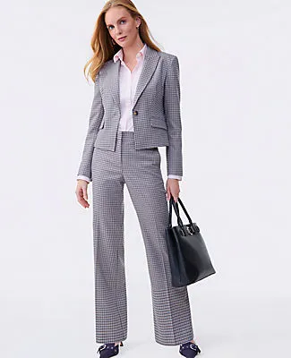 Ann Taylor The Petite Jayne Trouser in Houndstooth sold by Ann Taylor