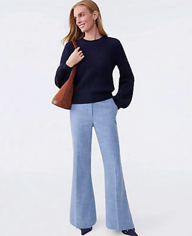 Ann Taylor The Margot Trouser in Herringbone made by Ann Taylor