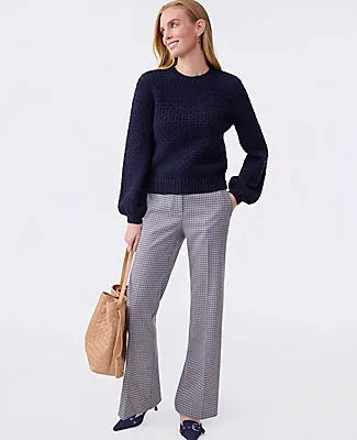 Ann Taylor The Petite Jayne Trouser in Houndstooth sold by Ann Taylor product image thumbnail 4
