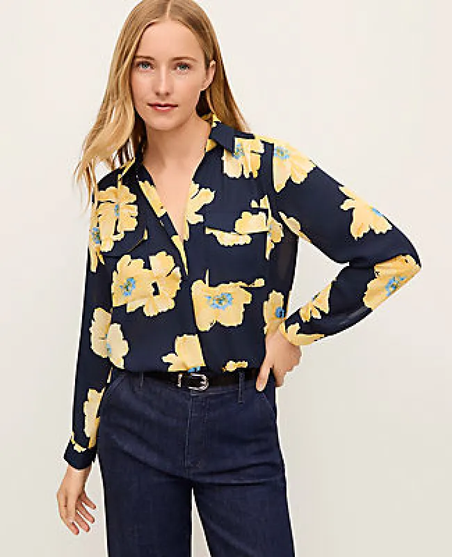 Ann Taylor Floral Camp Shirt made by Ann Taylor