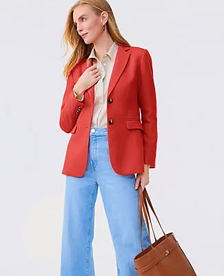 Ann Taylor The Petite Greenwich Blazer in Basketweave sold by Ann Taylor