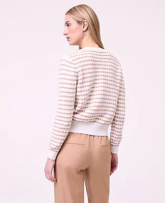 Ann Taylor Petite Striped Ann Cardigan sold by Ann Taylor product image thumbnail 2