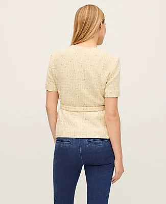 Ann Taylor Tweed Belted Jacket sold by Ann Taylor product image thumbnail 2