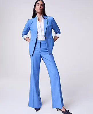 Ann Taylor The Flare Trouser in Luxe Twill sold by Ann Taylor