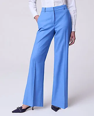 Ann Taylor The Flare Trouser in Luxe Twill sold by Ann Taylor product image thumbnail 2