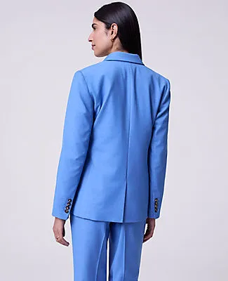 Ann Taylor The Petite One Button Blazer in Luxe Twill sold by Ann Taylor product image thumbnail 2