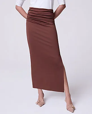 Ann Taylor Petite Ruched Knit Column Skirt sold by Ann Taylor product image thumbnail 2