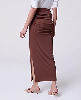 Ann Taylor Petite Ruched Knit Column Skirt sold by Ann Taylor product image thumbnail 3