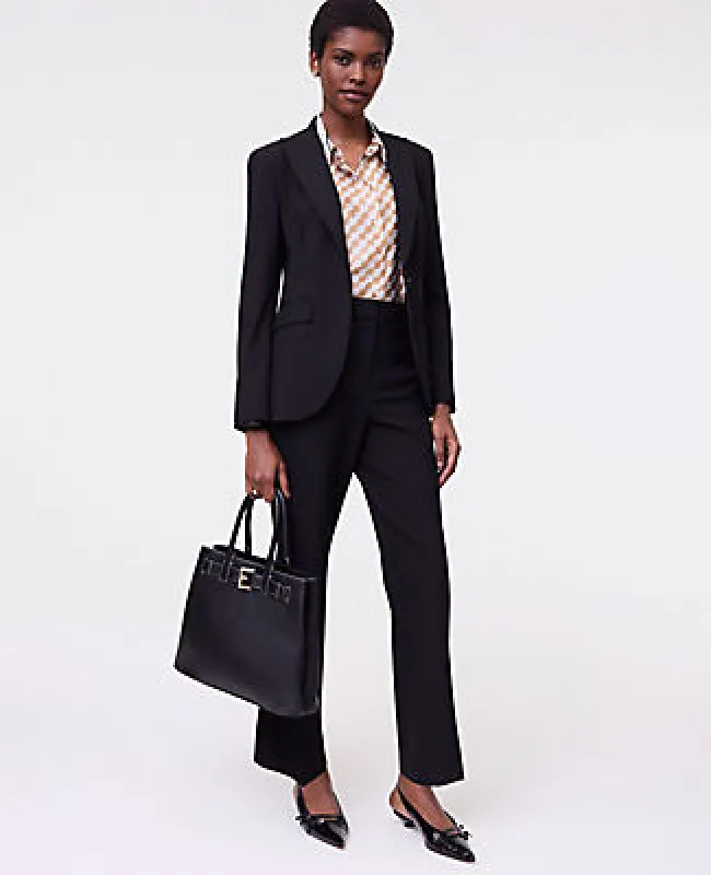 Ann Taylor The Petite Flare Ankle Pant in Seasonless Stretch made by Ann Taylor