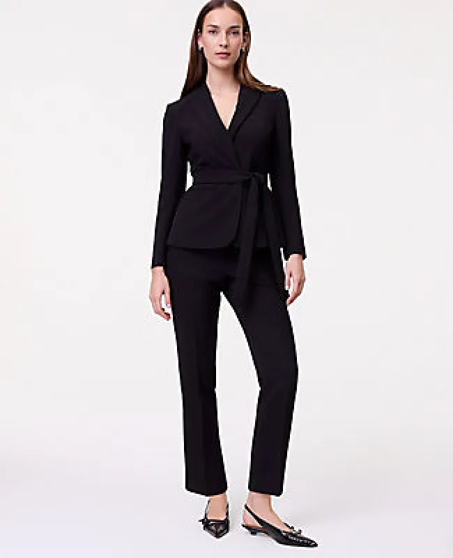Ann Taylor The Petite Relaxed Ankle Pant in Fluid Crepe sold by Ann Taylor