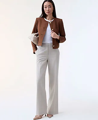 Ann Taylor The Petite Straight Trouser in Plaid sold by Ann Taylor product image thumbnail 4