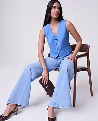 Ann Taylor The Tailored Vest in Luxe Twill sold by Ann Taylor