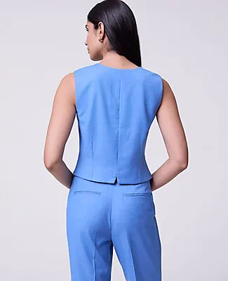 Ann Taylor The Tailored Vest in Luxe Twill sold by Ann Taylor product image thumbnail 2