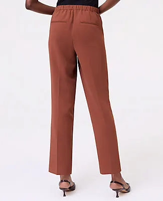 Ann Taylor The Petite Relaxed Ankle Pant in Textured Crepe sold by Ann Taylor product image thumbnail 3