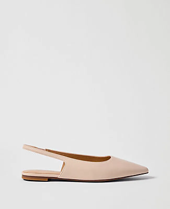 Ann Taylor Leather Slingback Flat sold by Ann Taylor