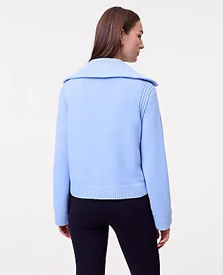 Ann Taylor Petite Weekend Collection Contrast Stitch Sweater Jacket sold by Ann Taylor product image thumbnail 2