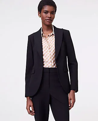 Ann Taylor The Fitted Long Blazer in Seasonless Stretch sold by Ann Taylor product image thumbnail 3