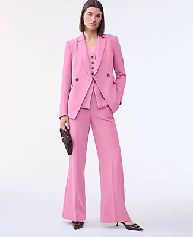 Ann Taylor The Petite Cutaway Blazer in Fluid Crepe sold by Ann Taylor