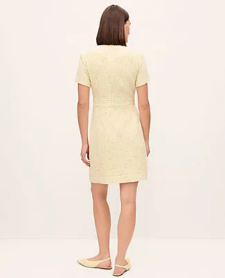 Ann Taylor Tweed Button Shift Dress sold by Ann Taylor product image thumbnail 2