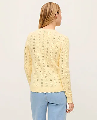 Ann Taylor Cozy Pointelle Sweater sold by Ann Taylor product image thumbnail 2