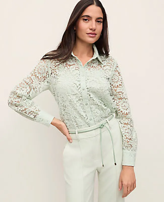 Ann Taylor Lace Shirt made by Ann Taylor