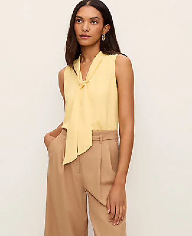 Ann Taylor Bow Neck Shell Top sold by Ann Taylor
