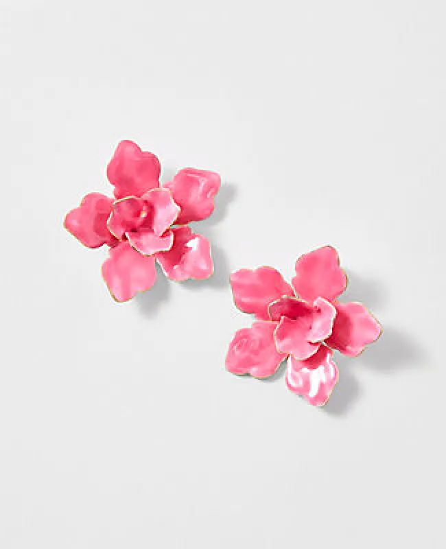 Ann Taylor Floral Statement Stud Earrings sold by Ann Taylor