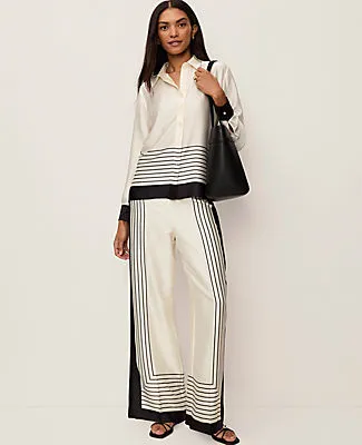 Ann Taylor The Satin Wide-Leg Pant sold by Ann Taylor