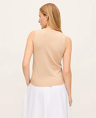 Ann Taylor Pointelle Trim Sweater Shell Top sold by Ann Taylor product image thumbnail 2