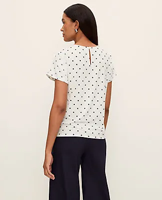 Ann Taylor Mixed Media Chain Link Print Tee sold by Ann Taylor product image thumbnail 2