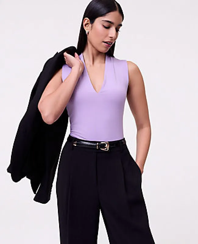 Ann Taylor Sleeveless V-Neck Top sold by Ann Taylor