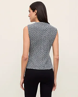 Ann Taylor The Cutaway Vest in Tweed sold by Ann Taylor product image thumbnail 2