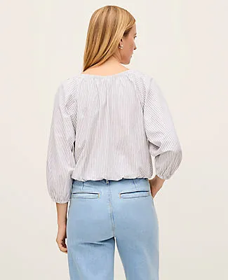 Ann Taylor Striped Bubble Hem Top sold by Ann Taylor product image thumbnail 2