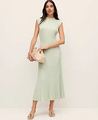 Ann Taylor Ribbed Mock Neck Sweater Dress sold by Ann Taylor