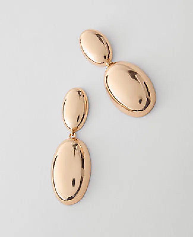 Ann Taylor Double Oval Drop Earrings sold by Ann Taylor