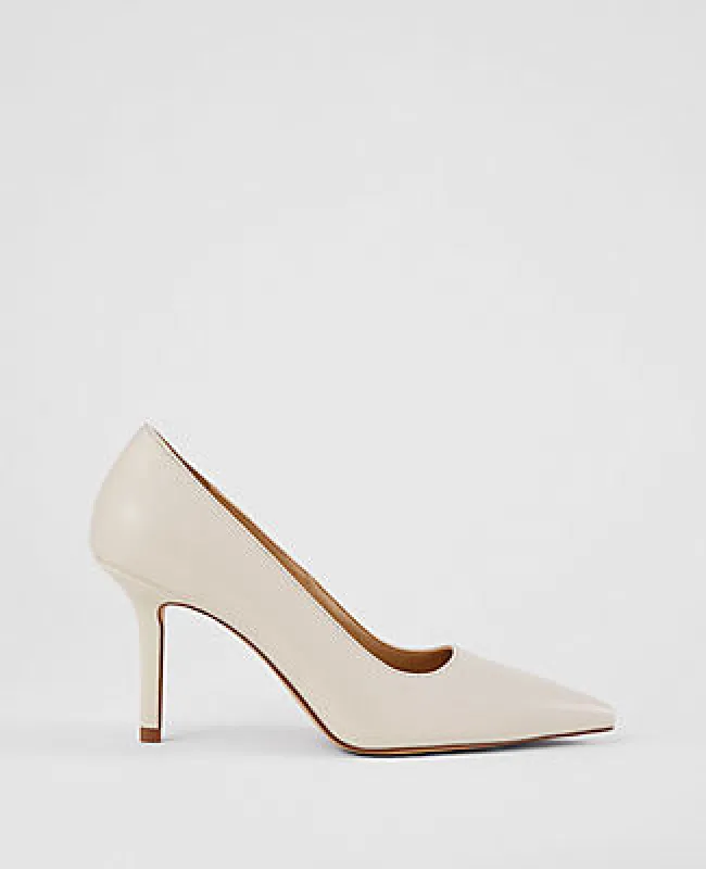 Ann Taylor Mae Leather Pumps sold by Ann Taylor