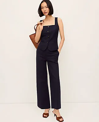 Ann Taylor The High Rise Everyday Ankle Pant in Doubleweave sold by Ann Taylor