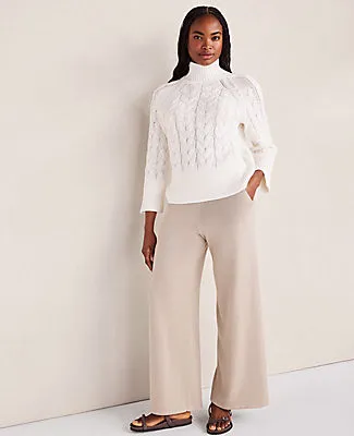 Ann Taylor Haven Well Within Organic Cotton Mock Neck Sweater sold by Ann Taylor product image thumbnail 4