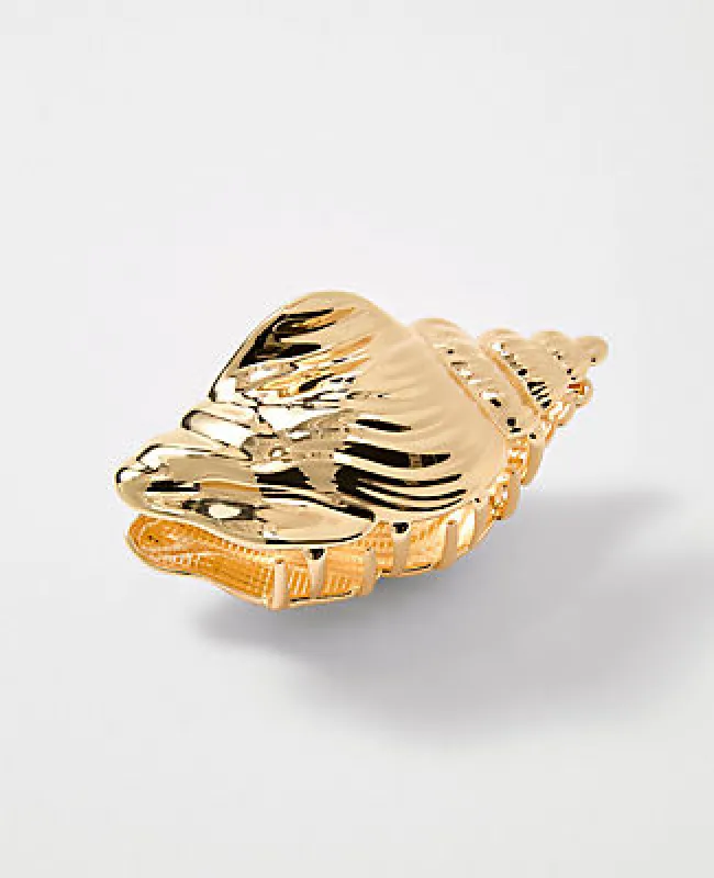 Ann Taylor Metal Conch Shell Hair Clip sold by Ann Taylor